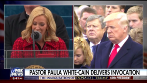 Paula White prays at Donald Trump's Inauguration